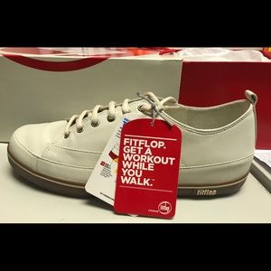 White leather sneakers. Fitflop brand